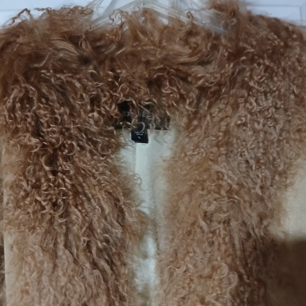 Vintage Express Tan Shearling Boho Coat - NWOT - Picture 5 of 9